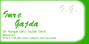 imre gajda business card